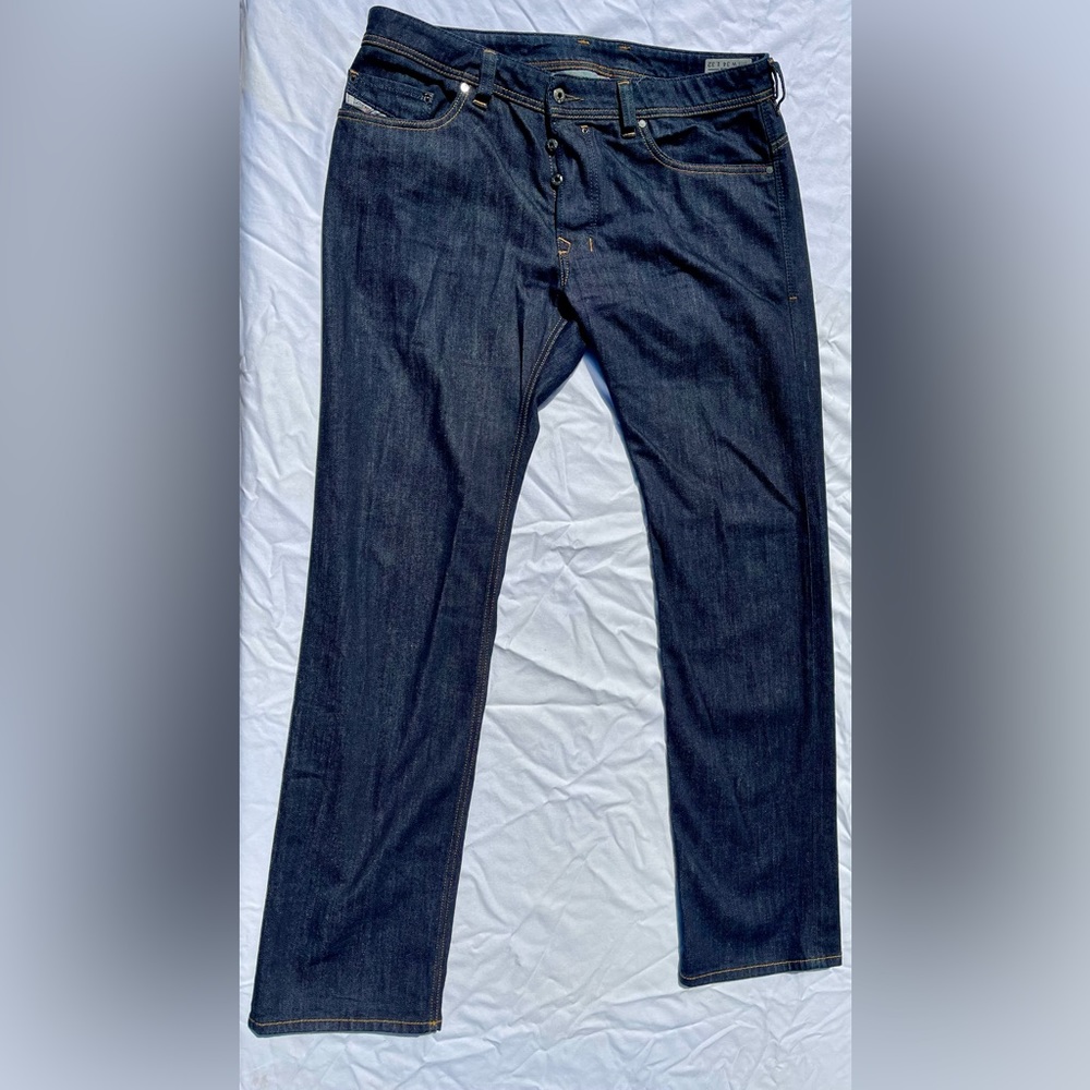 Diesel Safado regular slim straight jeans. Wash #0604B stretch. Size 34 x 32.